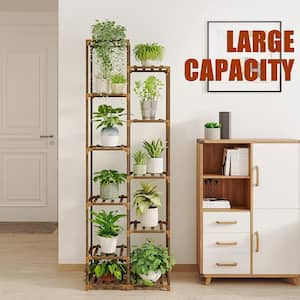 Wooden Plant Stand for Living Room, Balcony and Garden (11-Tier)