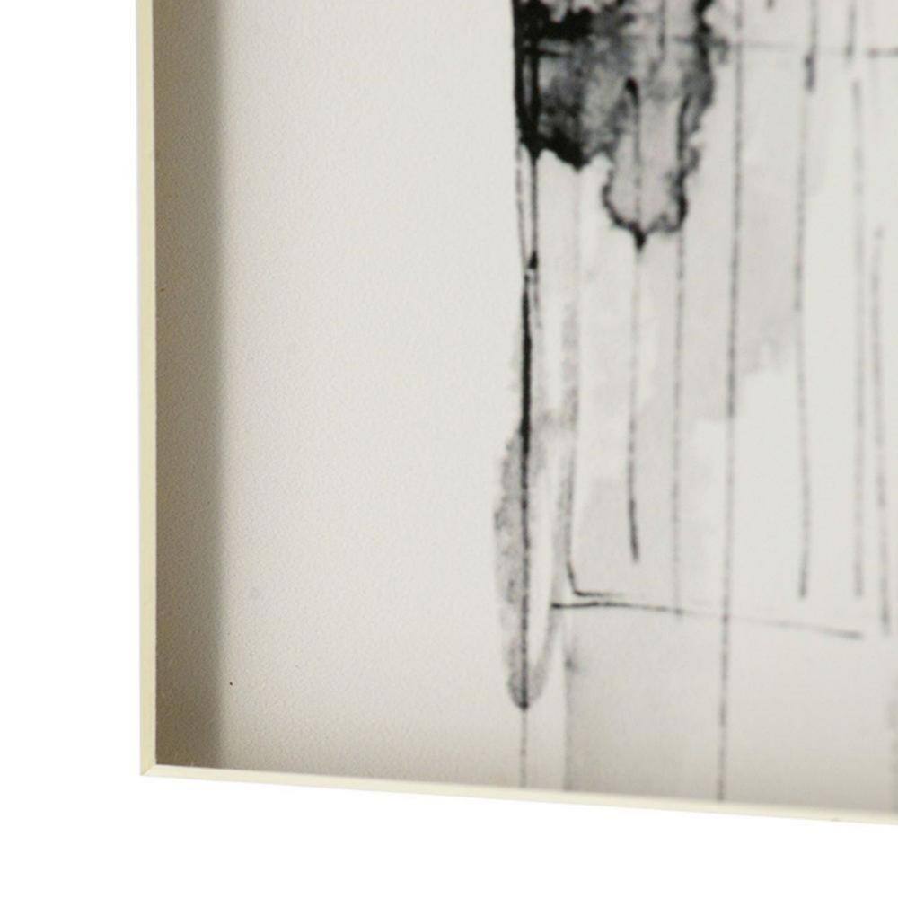 Black and White Architectural Framed Canvas Prints Set of 4