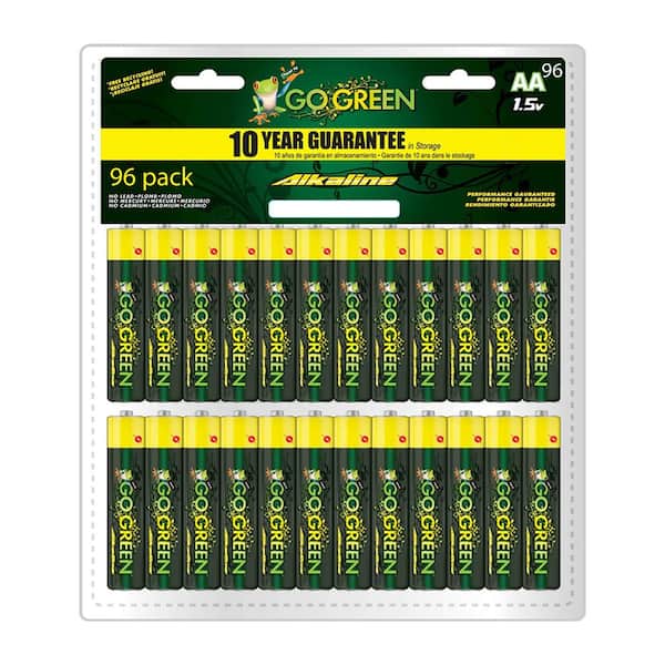 Alkaline Eco-Friendly AA 96PK Batteries