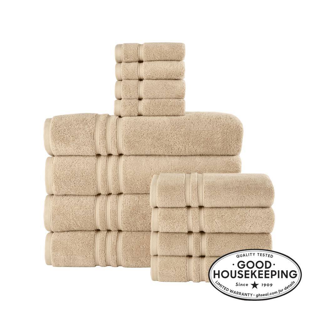 Home Decorators Collection Turkish Cotton Ultra Soft Khaki 12Piece