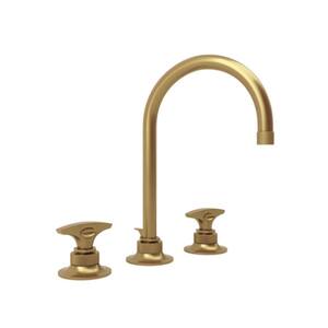 Michael Berman Graceline 8 in. Widespread 2-Handle Bathroom Faucet in French Brass