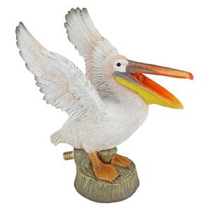 Oceanside Pelican Stone Bonded Resin Piped Spitting Statue