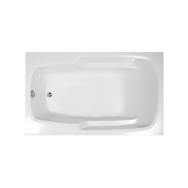 Hydro Systems Napa 60 in. Acrylic Rectangular Drop-in Reversible Drain Drop-in Whirlpool and Air BathTub in White
