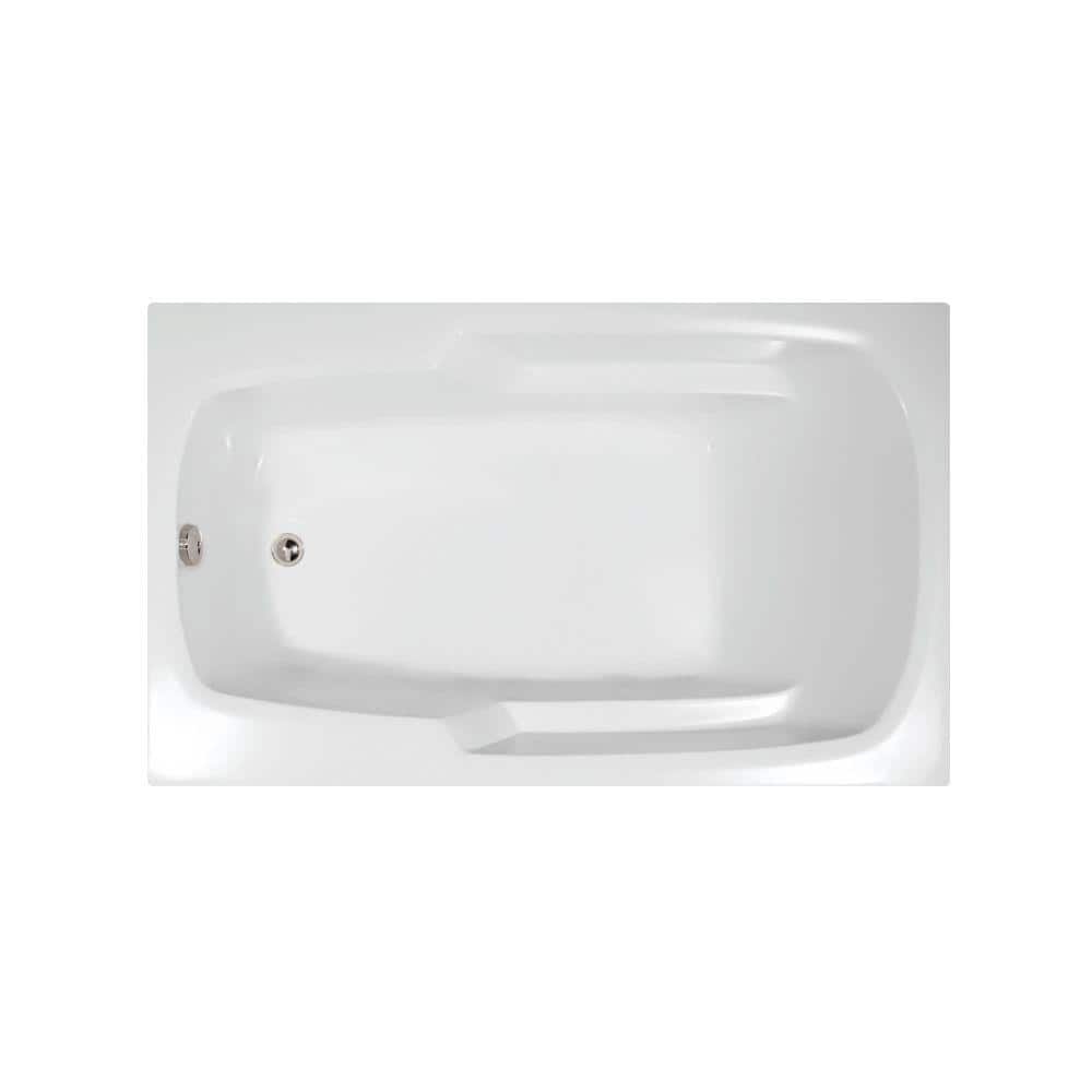 Napa 66 in. x 34 in. Acrylic Rectangular Drop-in Reversible Drain Bathtub in White price history on PriceWatchPro