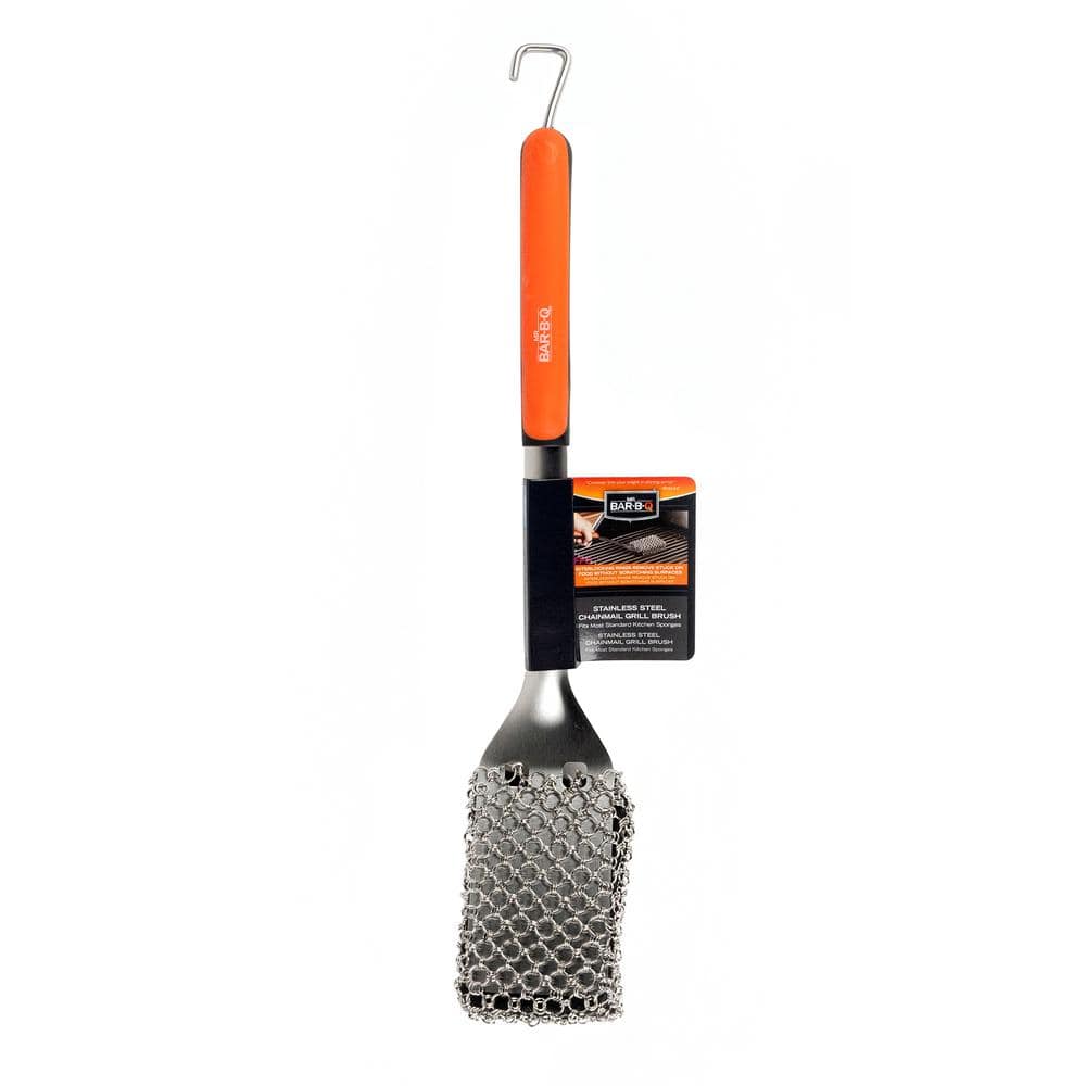 Mr. Bar-B-Q Dual scrubber Plastic 7.874-in Grill Brush in the Grill Brushes  & Cleaning Blocks department at