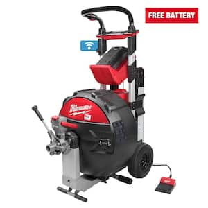 MX FUEL Lithium-Ion Cordless POWERTREDZ Sewer Drum Machine with Battery and Charger