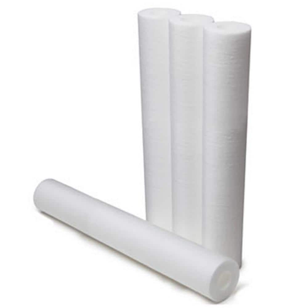 Aquasana Replacement 20-inch Sediment Pre-Filters for Whole House Water Filtration Systems - 4 Count - EQ- Sediment Pre filters