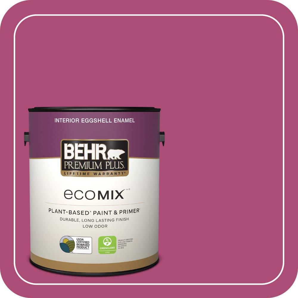 1 gal. #100B-7 Hot Pink Eggshell Enamel EcoMix Plant-Based Interior Paint & Primer price history on PriceWatchPro
