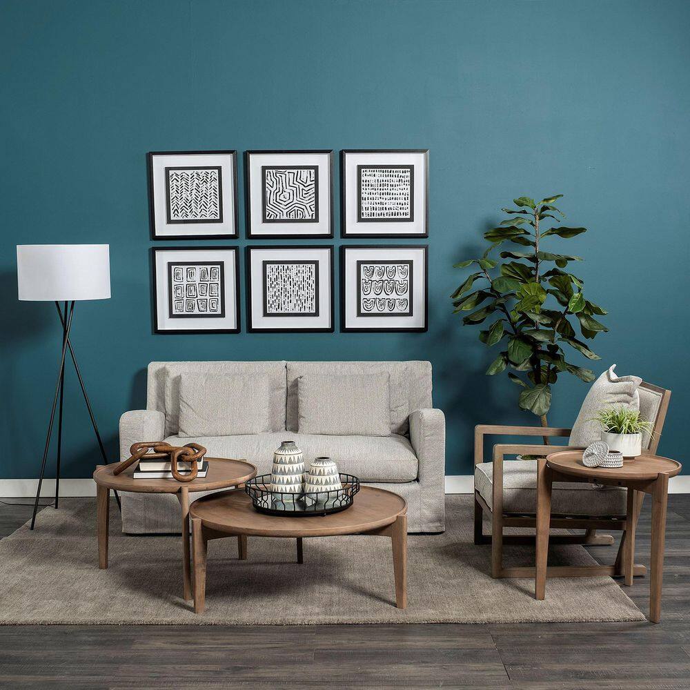 Sherlock Frost Gray Wood Frame Accent Chair price history on PriceWatchPro