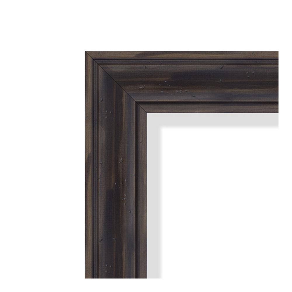 Rustic Pine Rectangular Wood Bathroom Vanity Mirror