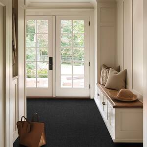 Hobnail - Charcoal Indoor/Outdoor 18 x 18 in. Peel and Stick Modular Carpet Tile Square (22.5 sq. ft.)