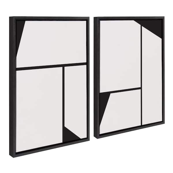 Kate and Laurel Sylvie Sleek Luxe Minimalist by the Creative Bunch Studio 2-Piece Framed Art Print 18 in. x 24 in.