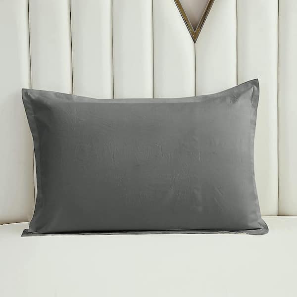 The Pillow Collection Yapany Graphic Bedding Sham Grey Queen/20 x 30 