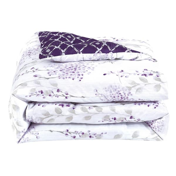 Wamsutta Micocotton Bath Sheet 33x70  Fog-Taupe-Grapemist-White-Silver-Purple