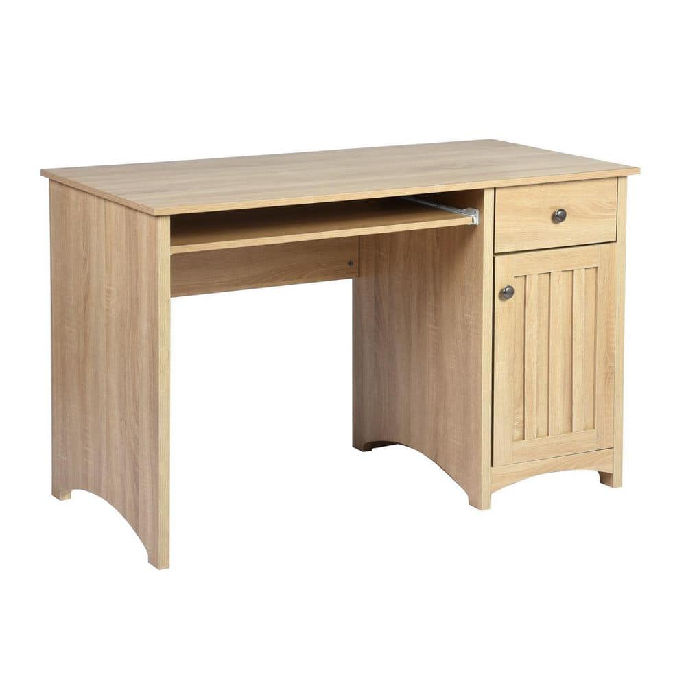 Maki 47 in. Rectangular Oak Manuefactured Wood Computer Desk