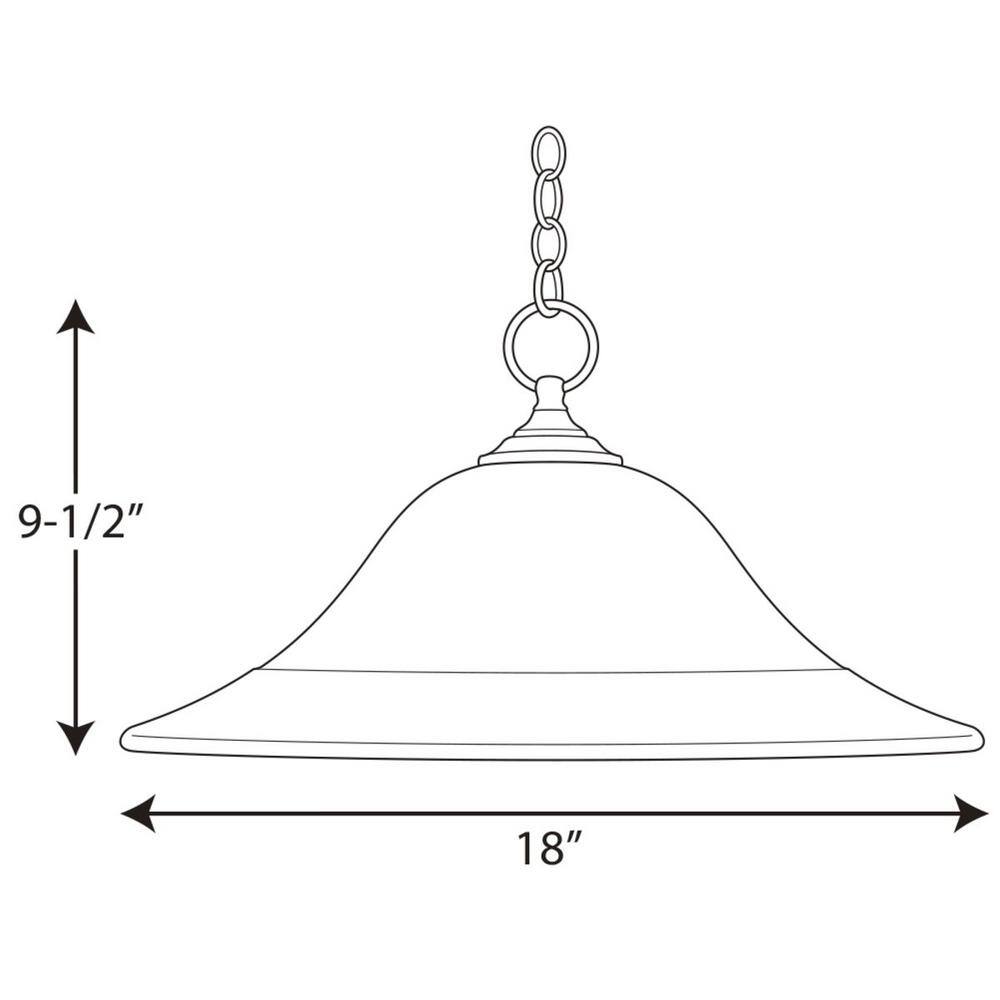 Elegant Trinity Brushed Nickel Pendant with Etched Glass Shade