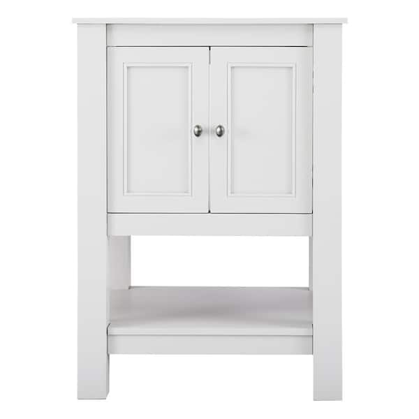 Home Decorators Collection Gazette 24 in. W x 18 in. D Bath Vanity Cabinet Only in White