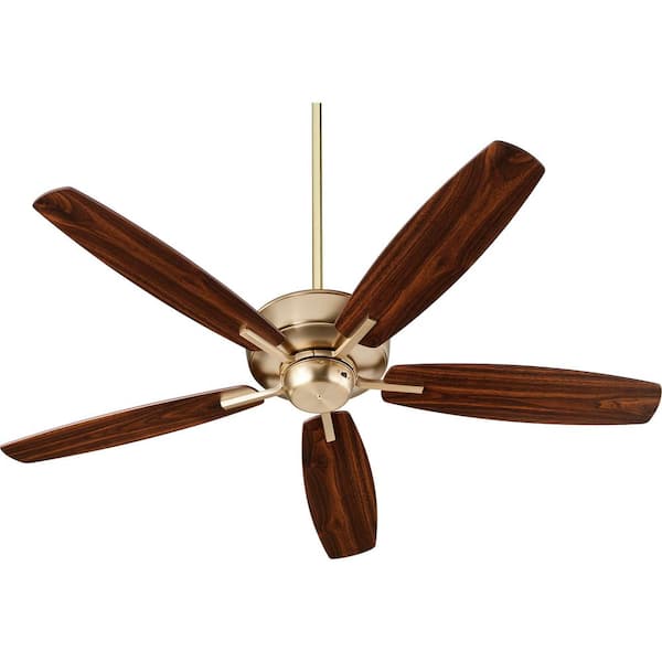 Quorum INTERNATIONAL Breeze 52 in. Indoor Aged Brass Ceiling Fan