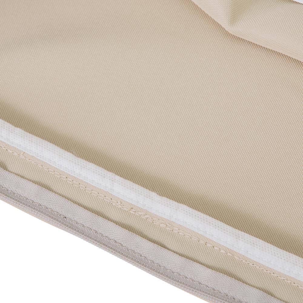 Antique Beige Weather-Resistant Patio Bench Cushion Cover, 59" x 18"