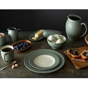 Colorwave Green 8.25 in. (Green) Stoneware Square Square Plates, (Set of 4)
