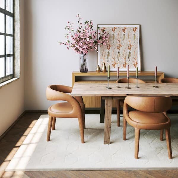 Padma Lakshmi X Rugs Rhythm Diamond Plush Cloud Washable Off White 3 ft. x 6 ft. Indoor Runner Rug