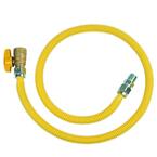ProCoat 1/2 in. MIP x 3/4 in. FIP Ball Valve x 48 in. Stainless Steel Gas Connector 5/8 in. O.D. (106,000 BTU)