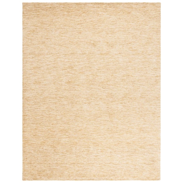 Himalaya 8 ft. x 10 ft. Gold Solid Color Area Rug