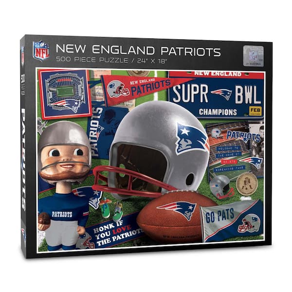 YouTheFan NFL New England Patriots Retro Series Puzzle (500-Pieces)