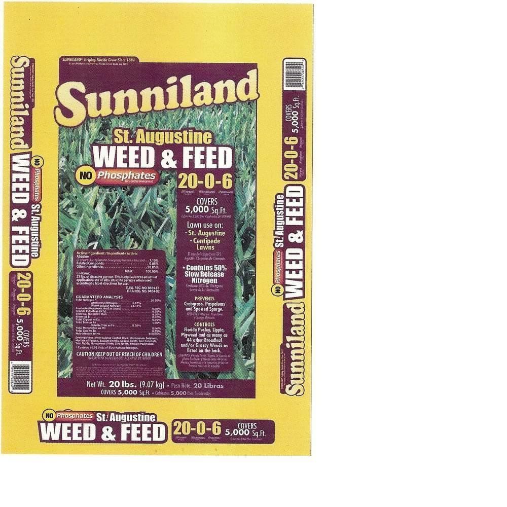 Reviews for Sunniland 20 lb. St. Augustine Weed and Feed Pg 1 The