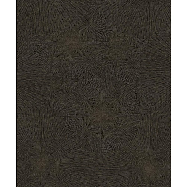 Brewster Zion Black Starburst Black Wallpaper Sample
