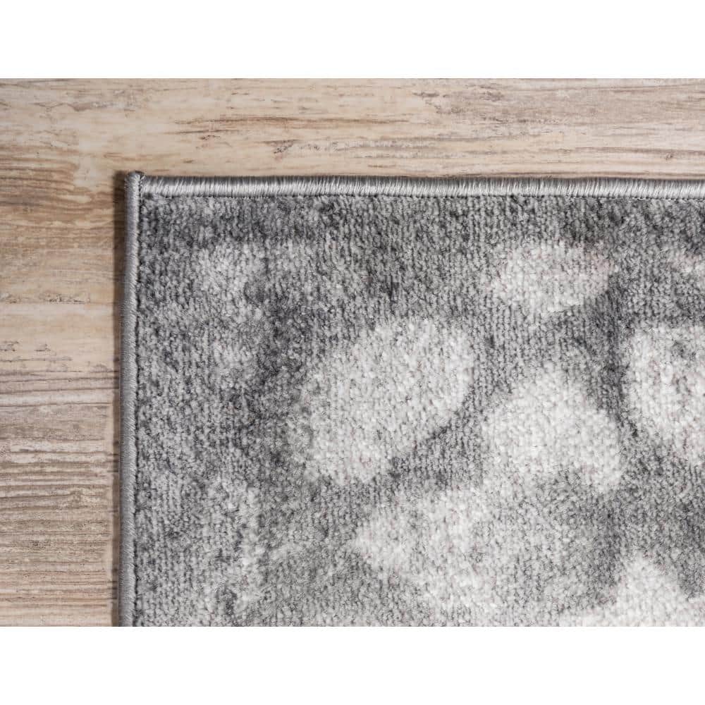 Larvotto Sofia 6'1" x 9' Reversible Gray Indoor Area Rug