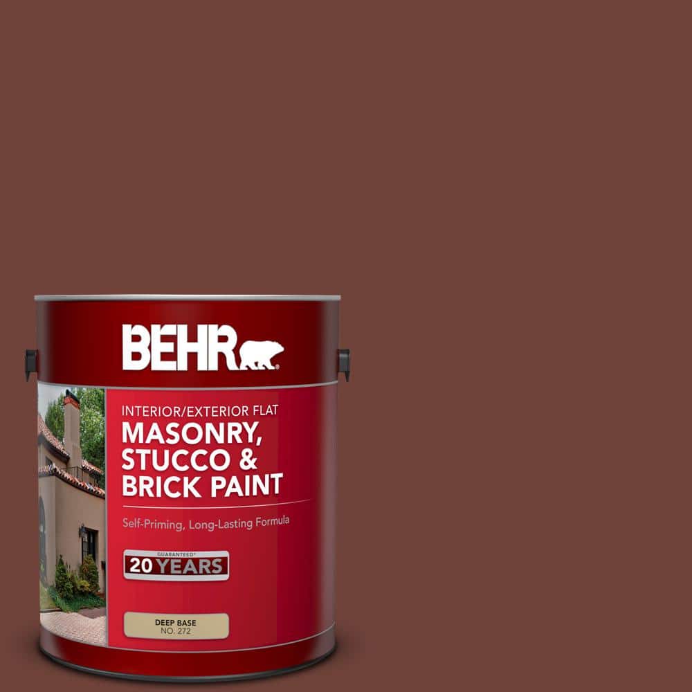 1 gal. #N160-7 Brown Velvet Flat Interior/Exterior Masonry, Stucco and Bric