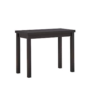 Waverly 46 in. Rectangle Antique Black Wood Counter Height Bar Table