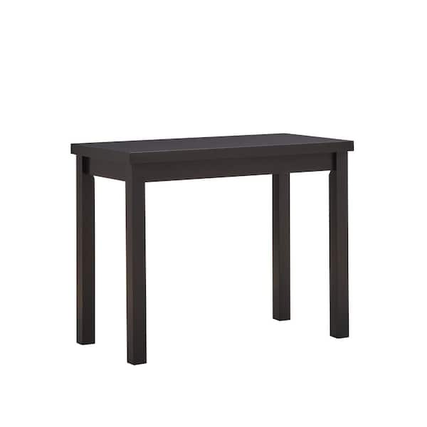 Carolina Chair & Table Waverly 46 in. Rectangle Antique Black Wood Counter Height Bar Table