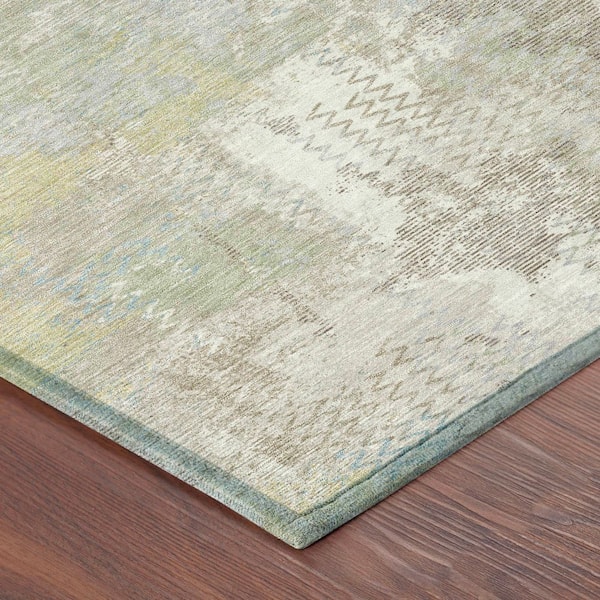 Chantille Machine Washable Indoor/Outdoor Abstract ACN2790 Ivory 10 ft. x 14 ft. Area Rug