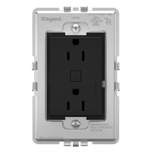 adorne with Netatmo 15 Amp Smart Duplex Outlet, Graphite