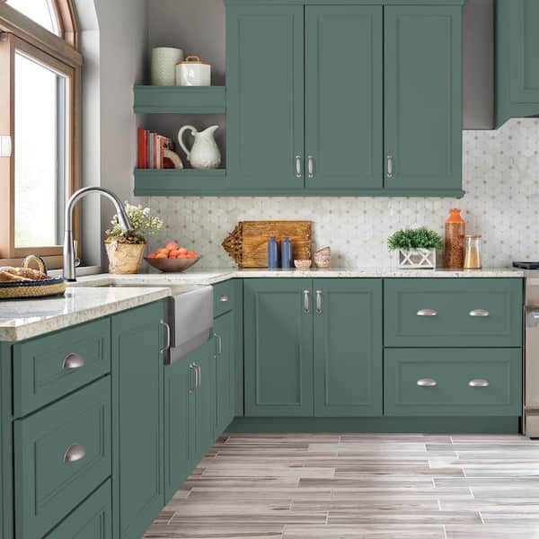 1 gal. #S430-6 Forest Edge Semi-Gloss Enamel Interior/Exterior Cabinet, Door & Trim Paint
