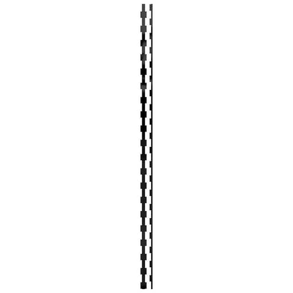 Midland 0.125 in. T x 0.17 ft. W x 8 ft. L Black Acrylic Resin Decorative Wall Paneling 30-Pack