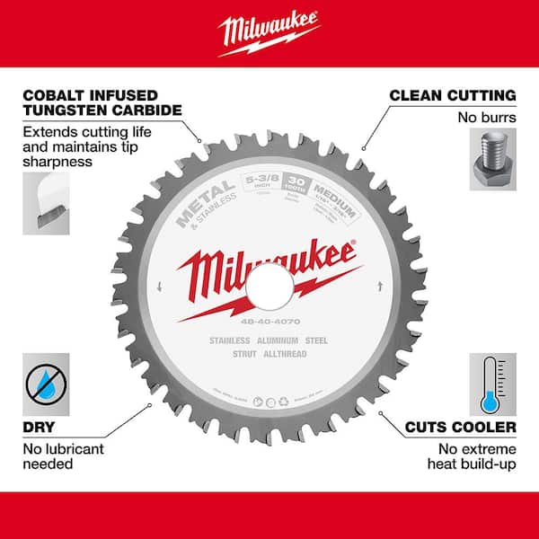 Milwaukee 48-40-4070 Circular Saw Blade 5-3/8in for sale online 