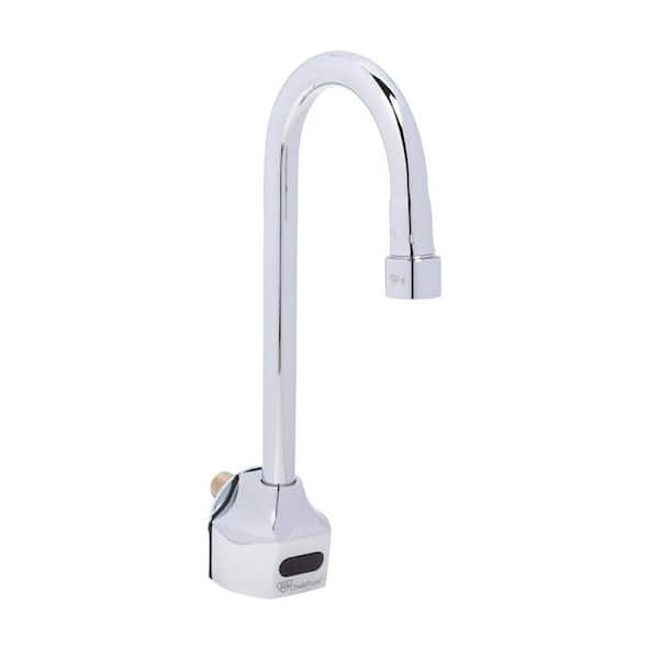 T&S Sensor Touchless Faucet Single Hole Wall Mount in Polished Chrome Plated Brass