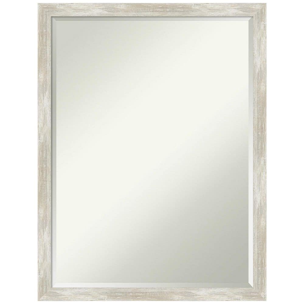 Amanti Art Crackled Metallic Narrow 20 in. x 26 in. Petite Bevel Modern