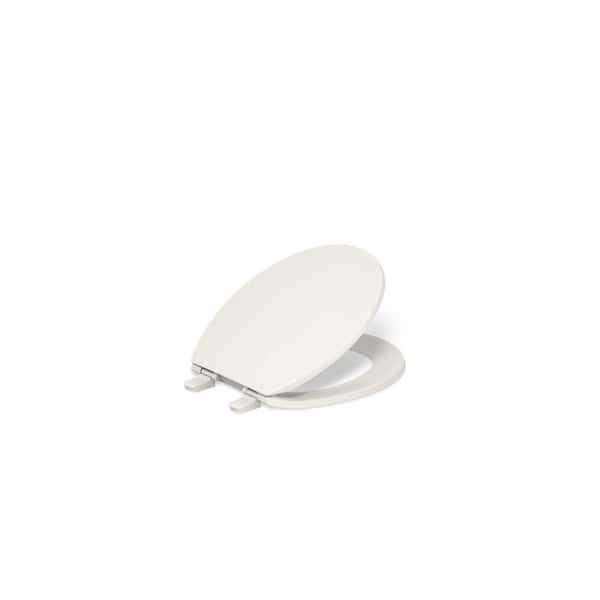 Brevia Round Closed Toilet Front Toilet Seat with Q2 Advantage in Biscuit