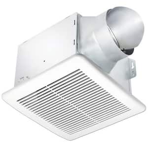 Smart Series 150-200 CFM Wall or Ceiling Bathroom Exhaust Fan with Adjustable High Speed Options, ENERGY STAR