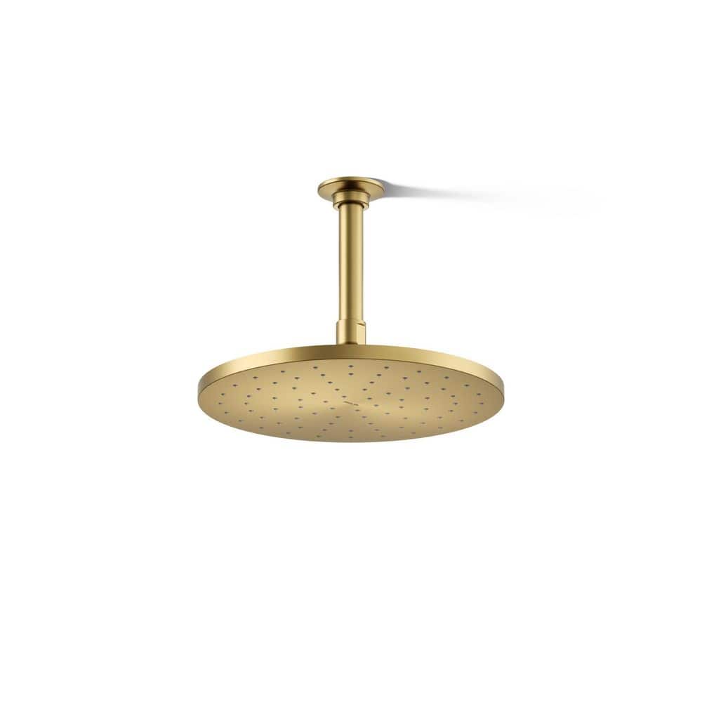 10'' Vibrant Moderne Brushed Gold Brass Rain Shower Head