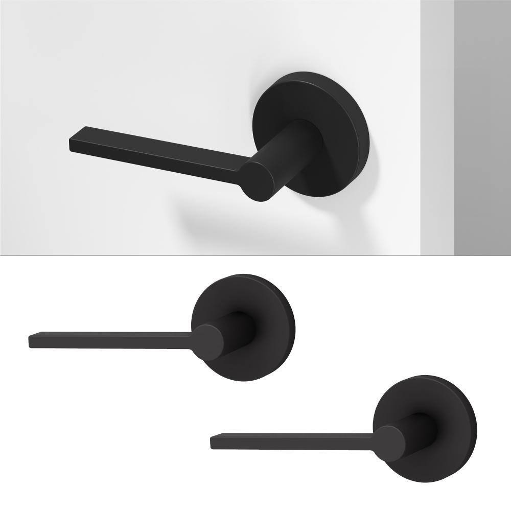Muse Metal Matte Black Dummy Door Handle with Round Rosette 2-Pack price history on PriceWatchPro