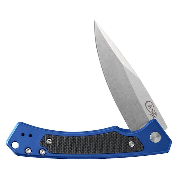 W.R. Case and Sons Cutlery Co. Anodized Aluminum Blue Marilla Pocket Knife