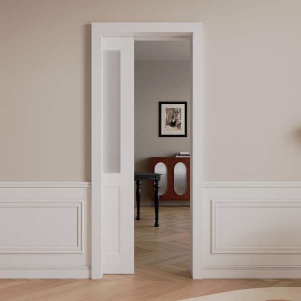 ARK DESIGN 36 in. x 80 in. White Primed MDF Pocket Door Frame Jambs  PKD-JB-1 - The Home Depot