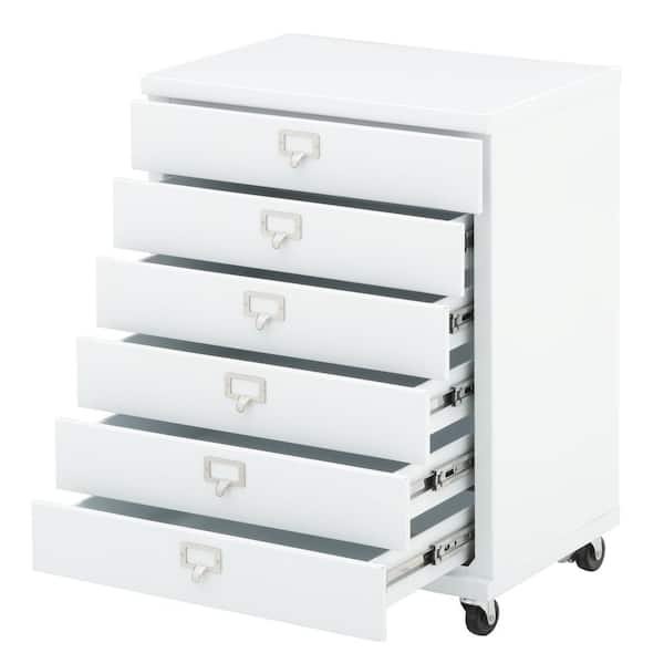 Home Decorators Collection Becker 6-Drawer Metal Cart in