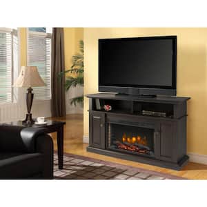 Delaney 48 in. Freestanding Electric Fireplace TV Stand in Rustic Brown