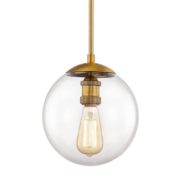 1 light globe pendant